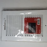 Everbilt 10'' X 6'' In. 2-WAY Wall/ceiling Register, White Smoothglide Damper. Fixed Price $5.48.