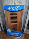Decor Grates 4 12 Floor Register Solid Cherry Natural Wood Rust Proof Damper Box. Fixed Price $9.99.