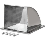 Patikil 12"X12" Wall Vent Cover Exterior Dryer Outlet Grille 304 Stainless. Fixed Price $69.99.