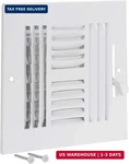 8X8 White Steel Air Vent Cover Wall/ceiling Hvac Register. Fixed Price $11.65.