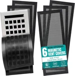 Efforest Floor Vent Covers Magnetic - 6 Pack Air Filters Sleek Black. Fixed Price $31.61.