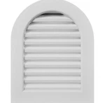 Ekena Millwork 14"W X 20"H Round Top White Pvc Gable VENT/19"W 25"H Frame Size. Fixed Price $89.75.