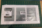 Stamped Face 6 X 14 Return Air Vent Cover Grille White Steel. Fixed Price $20.00.