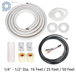 1/4IN - 1/2IN Dia. Three Length Options For Mini Split Heat Pump Systems Kit. Fixed Price $124.98.
