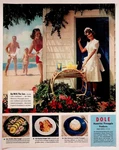 Dole Hawaiian Pineapple Vintage 1940S Magazine Ad Beach Family Maid. Fixed Price $13.50.