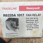 Honeywell R8225A 1017 Fan Relay 24V Spdt Flush Mount Color-coded Leadwires. Fixed Price $39.95.