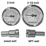 Honeywell 67496 Inch Thermometer With Thermowell, 1/2 In. Threaded Connection. Fixed Price $45.62.