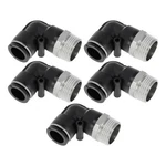 Motoforti Push Connect Air Fittings 5/8" 90 Id 3/4" Bspt, Black. Fixed Price $30.99.