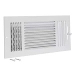 14 In. X 6 3-WAY Steel Wall/ceiling Register, White. Fixed Price $14.65.