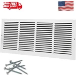 24"W X 10"H Duct Opening Size Steel Return Air Grille, Vent Cover. Fixed Price $62.99.