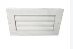 Curved Blade One-way Supply Ceiling Register Grille 10" 6" CBHML1ME-WH 6X4. Fixed Price $40.00.