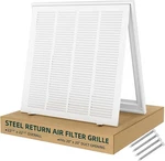 20"X20" Steel Return Air Filter Grille With Removable Door - White Vent Cover. Fixed Price $44.95.