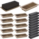 24 Pcs 4" X 10" Floor Vent Covers With Trap Set Including 12 Metal .... Fixed Price $81.61.