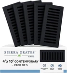 5 Pcs, Sierra Grates Precision Flow 4" X 10" Steel Floor Register - Contemporary. Fixed Price $39.99.