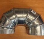 Galvanized Steel Round Adjustable 90 Degree Duct Elbow (2 Pieces) GVL0031-A. Fixed Price $10.00.