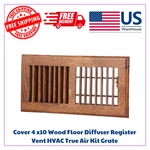 Cover 4 X10 Wood Floor Diffuser Register Vent Hvac True Air Kit Grate. Fixed Price $13.09.