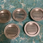 Round Metal Hvac Vent Set Of 5 Air Flow Grilles Covers Silver. Fixed Price $19.99.