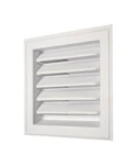 Master Flow SL8X8 White Plastic Wall Louver Static Vent In.. Fixed Price $14.61.