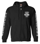 Harley-davidson Men's Lightning Crest Full-zippered Hooded Sweatshirt, Black. Fixed Price $62.95.
