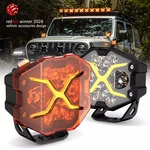 Novsight 4 Inch Led Pods X Series Off Road Driving Light With Yellow Drl Bright. Fixed Price $81.59.