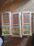 Hampton Bay 4X12" (lot Of 5) Wooden Floor Register-medium Oak.... Fixed Price $48.29.