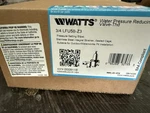 Watts 3/4 LFU5B-Z3 Water Pressure Reducing Valve, 50PSI Set. Fixed Price $125.00.