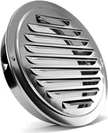 6 Inch Stainless Steel Soffit Vent Cover Round Louver Mesh Silver. Fixed Price $17.99.