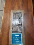 Accord Heavy Gauge Steel Floor Register/adjustable Damper Brown #66951 4X12 New. Fixed Price $15.00.