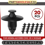 20PCS Trim Bumper Rivet Push-type Retainer Clips For Honda Accord Civic Nissan. Fixed Price $11.99.