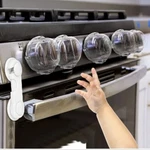 Stove Knob Covers For Child Safety (5 + 1 Pack) Cabinet Lock. Fixed Price $14.99.
