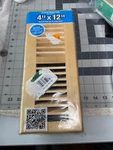 Decor Grates 4"X12" Natural Oak Floor Register Vent With Rustproof Damper Box. Fixed Price $25.95.