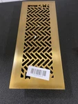 Hampton Bay E1408BG04X12 4"X12" Steel Floor Register, Brushed Gold. Fixed Price $24.38.