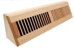 Wooden Floor Baseboard Register 18" Red Oak Air Supply Vent - Decorative Hvac. Fixed Price $142.31.