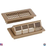 Adjustable 4X10 Floor Vent Covers 2-IN-1 Heat & Air Deflectors, Brown, Pack. Fixed Price $49.07.