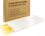New In Box Hometu Sideways Floor Air Vent Extender For (low Height), Off-white. Fixed Price $49.99.