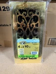 Elegant Scroll 4 In. X 10 Steel Floor Register Polished Brass Hampton Bay. Fixed Price $25.00.