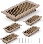 Tandefio Pcs 4" X 8" Floor Vent Cover Heavy Duty Metal Brown. Fixed Price $50.26.