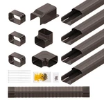 4" W 17 Ft Mini Split Line Set Cover, Pvc Decorative Pipe Kit For .... Fixed Price $104.18.