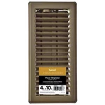 Imperial Standard Series Chocolate RG3839 Painted Metal 4" X 10" Floor Register. Fixed Price $15.57.