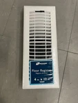 Accord 4" X 12" Floor Register - High Impact Resin W/adjustable Damper White. Fixed Price $16.00.