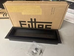 Aria Fittes Luxe Flushmount Pro 4X14 Floor Vent Decorative Steel Black. Fixed Price $90.00.