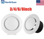 Hon&guan 4-8 Inch Adjustable Soffit Air Vent Grille Cover Round Ceiling Diffuser. Fixed Price $11.67.
