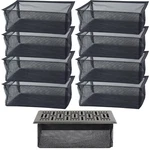 8 Pcs Floor Cover Trap, Vent Filters For Registers 4X10, .... Fixed Price $20.45.