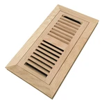 Homewell White Oak Wood Floor Register, 4X10 Inch With Damper,. Fixed Price $38.17.