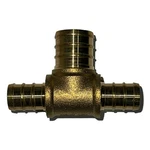 Matco-norca R1478 Reducing Tee 1/2" 3/4" Brass Pex Barb Lead-free. Fixed Price $19.99.