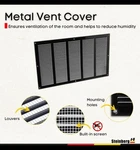 STEINBERG14 Black Cover 18X10 With Mesh - Wall And Ceiling Ventilation Hvac. Fixed Price $36.49.