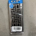 AJH412-GM Oriental Floor Register Steel Plated Gun Metal In X Rust Proof. Fixed Price $18.44.