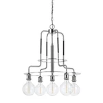 Cal Lighting Transformer Metal Chandelier, Steel, 27" FX-3652-5. Fixed Price $770.00.