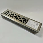 Allen + Roth Savannah X 12" Floor Register Satin Nickel Finish New #4355603. Fixed Price $21.00.