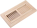 Homewell Maple Wood Floor Register Vent, Flush Mount With Frame, 4X10 Inch, Unfi. Fixed Price $30.95.